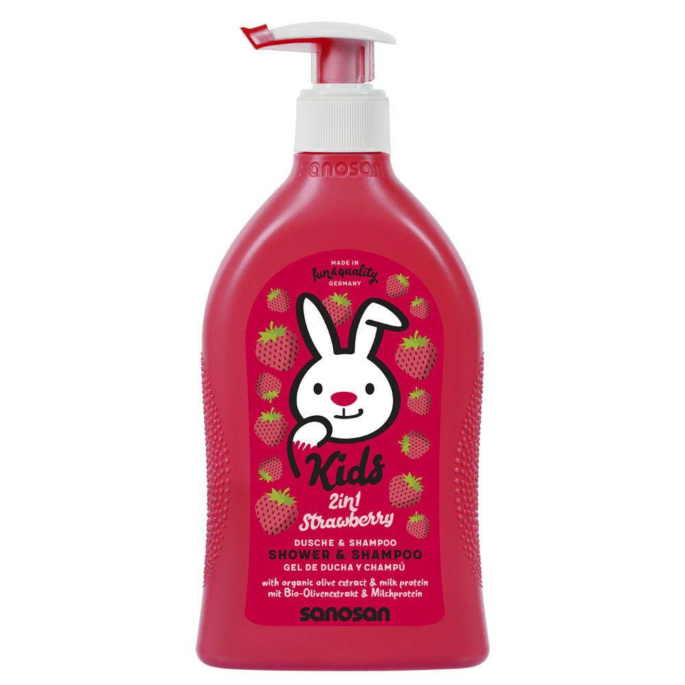 sanosan Kids Dusche & Shampoo Erdbeere 400ml